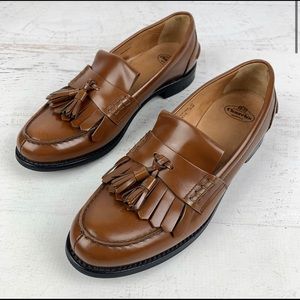 Church's Omega Calf Penny Loafer with Fringe, 39 , Tawny Brown
